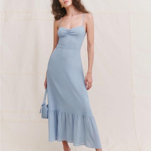 Reformation Emersyn Dress Mineral - Picture 4 of 7